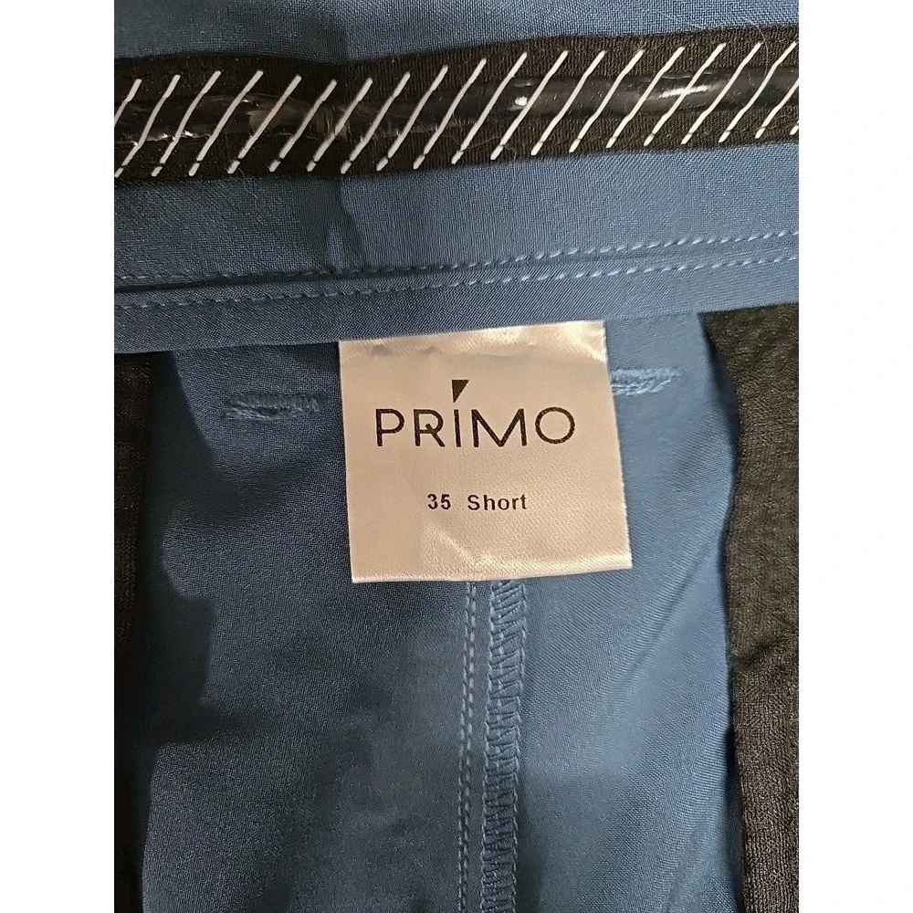 Primo Golf Jogger Pants Mens 35 Short Slate Blue Performance‎ Tapered Ankle Zip